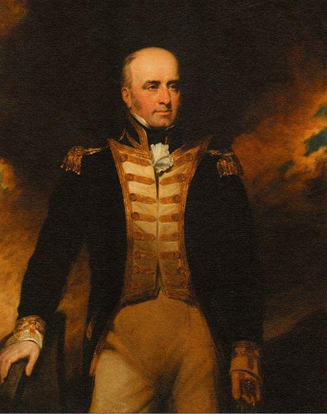  Oil Painting portrait of Vice Admiral William Lukin (1768-1833) painted by George Clint
